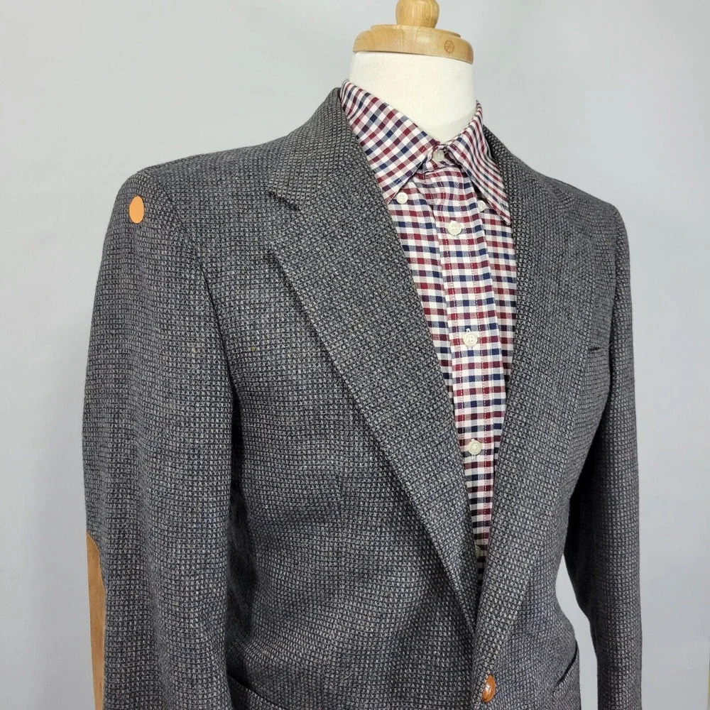 Jonathan‎ Mitchell Men's Tweed Sport Coat Blazer Two Button Size 40R